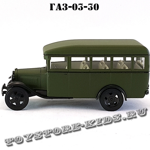 ГАЗ — 03-30 (военный, зелёный матовый) арт. Н651