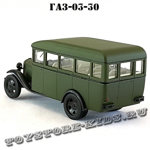 ГАЗ — 03-30 (военный, зелёный матовый) арт. Н651