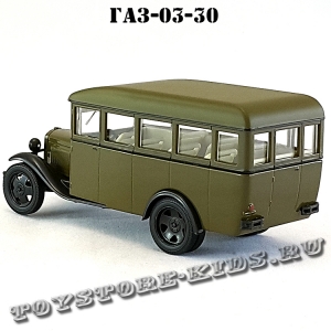ГАЗ — 03-30 (военный, хаки глянец) арт. Н651