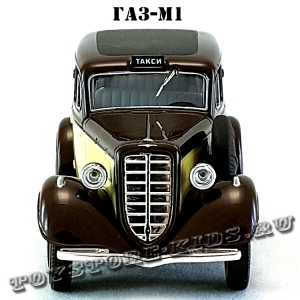 ГАЗ-М1 «Эмка» такси (бежевый с коричневым) арт. Н751