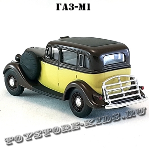 ГАЗ-М1 «Эмка» такси (бежевый с коричневым) арт. Н751