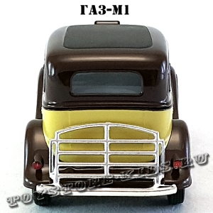 ГАЗ-М1 «Эмка» такси (бежевый с коричневым) арт. Н751