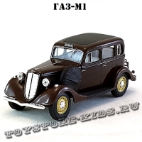 ГАЗ-М1 «Эмка» такси (коричневый) арт. Н751