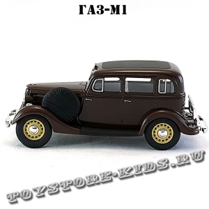 ГАЗ-М1 «Эмка» такси (коричневый) арт. Н751