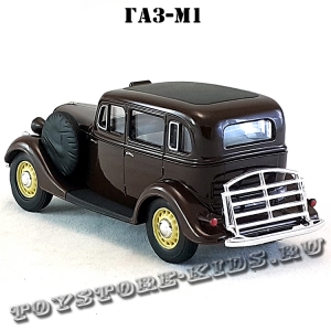 ГАЗ-М1 «Эмка» такси (коричневый) арт. Н751