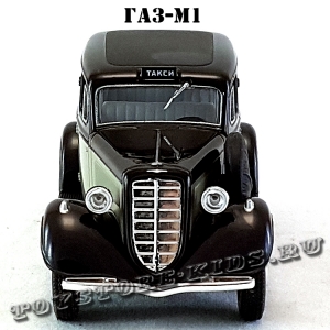 ГАЗ-М1 «Эмка» такси (серый с чёрным) арт. Н751