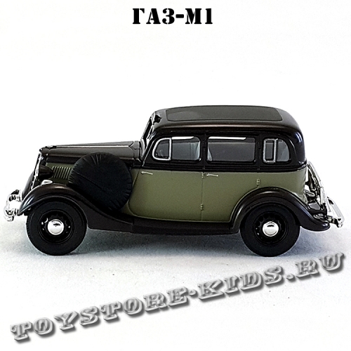 ГАЗ-М1 «Эмка» такси (серый с чёрным) арт. Н751