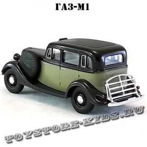 ГАЗ-М1 «Эмка» такси (серый с чёрным) арт. Н751