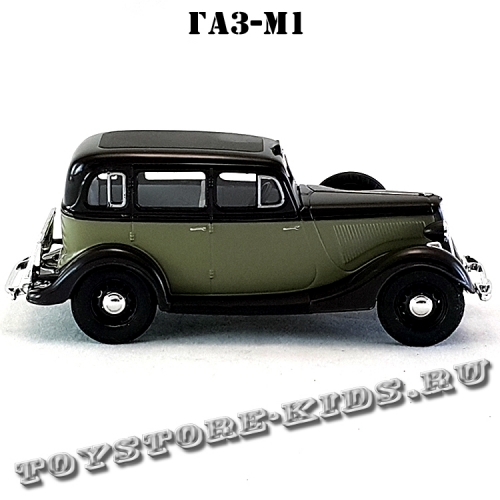 ГАЗ-М1 «Эмка» такси (серый с чёрным) арт. Н751