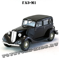 ГАЗ-М1 «Эмка» такси (чёрный) арт. Н751
