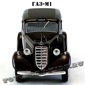 ГАЗ-М1 «Эмка» такси (чёрный) арт. Н751