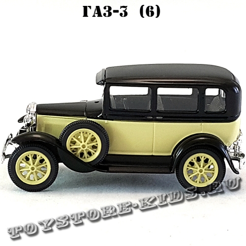 ГАЗ-3 (6) «Такси» (чёрный с бежевым) арт. Н752