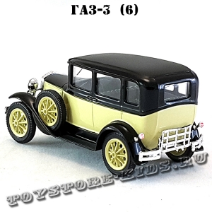 ГАЗ-3 (6) «Такси» (чёрный с бежевым) арт. Н752