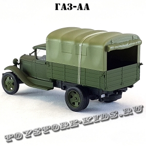 ГАЗ-АА «Полу́торка» (военный, зелёный матовый, с тентом) арт. Н252