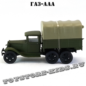 ГАЗ-ААА (военный, зелёный матовый, с тентом) арт. Н254