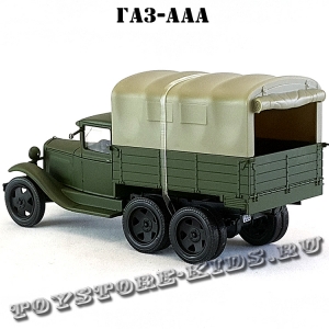 ГАЗ-ААА (военный, зелёный матовый, с тентом) арт. Н254