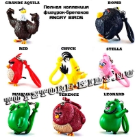НАБОР БРЕЛОКОВ ANGRY BIRDS (полная коллекция)