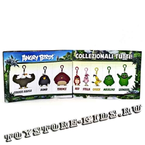 НАБОР БРЕЛОКОВ ANGRY BIRDS (полная коллекция)