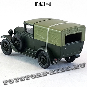 ГАЗ-4 (зелёный матовый с зелёным тентом) арт. Н554