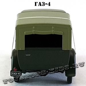 ГАЗ-4 (зелёный матовый с зелёным тентом) арт. Н554