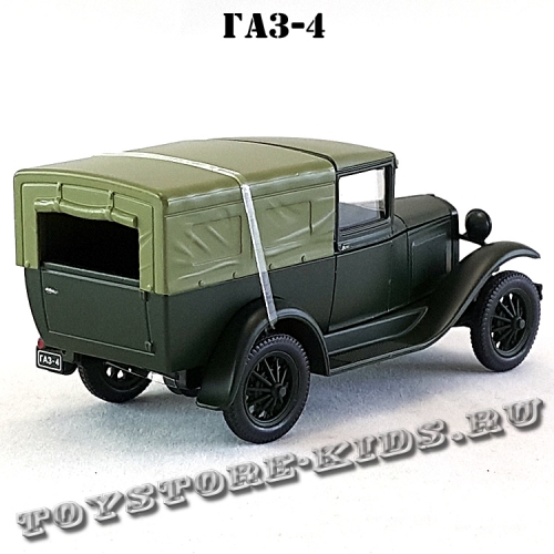 ГАЗ-4 (зелёный матовый с зелёным тентом) арт. Н554