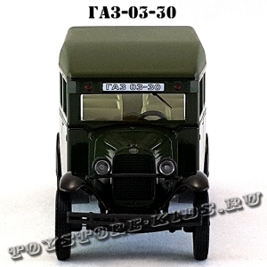 ГАЗ — 03-30 (военный, зелёный глянец) арт. Н651